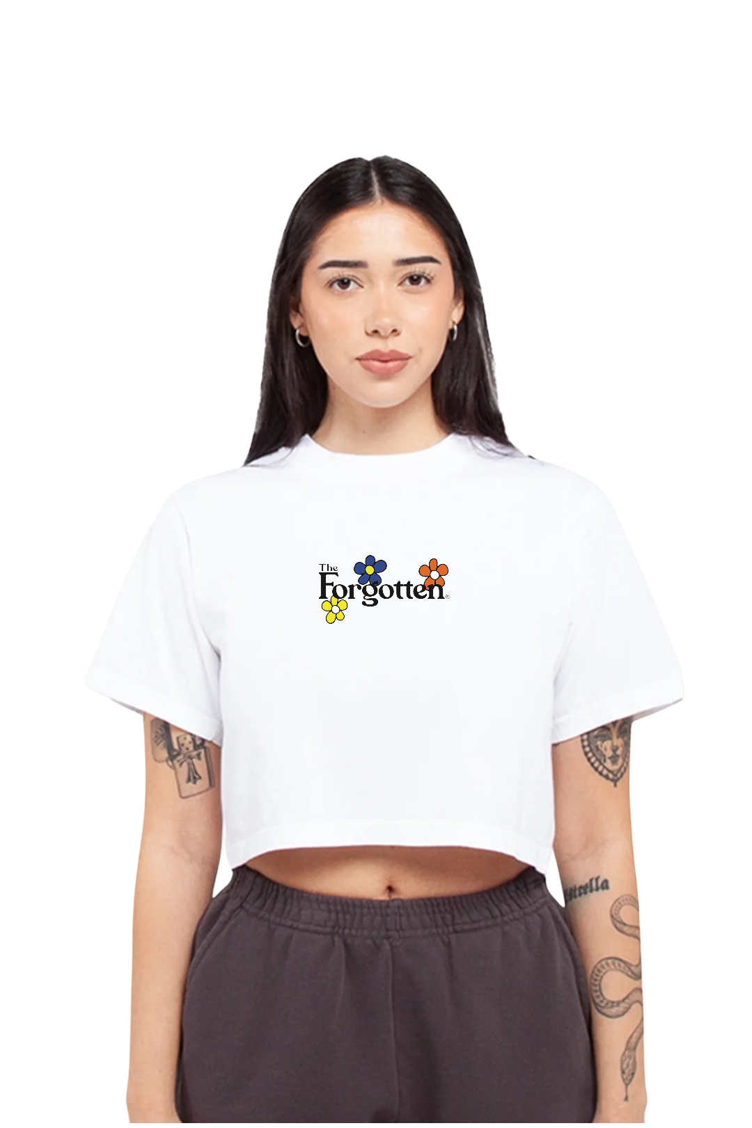 "The Bloom" Women's Crop Top (White)