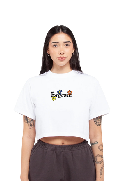 "The Bloom" Women's Crop Top (White)
