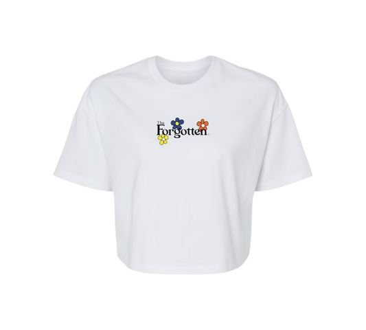 "The Bloom" Women's Crop Top (White)